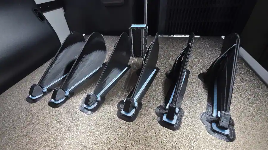Re-engineered 3D-printed fan blades